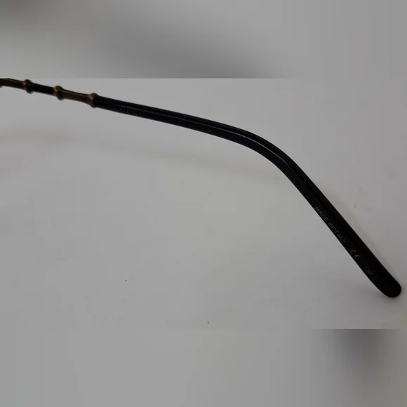 Gucci Sunglasses GG0655SA 001 Black Gold Grey Full Rim Square 56MM 56-17-150 - Picture 13 of 16